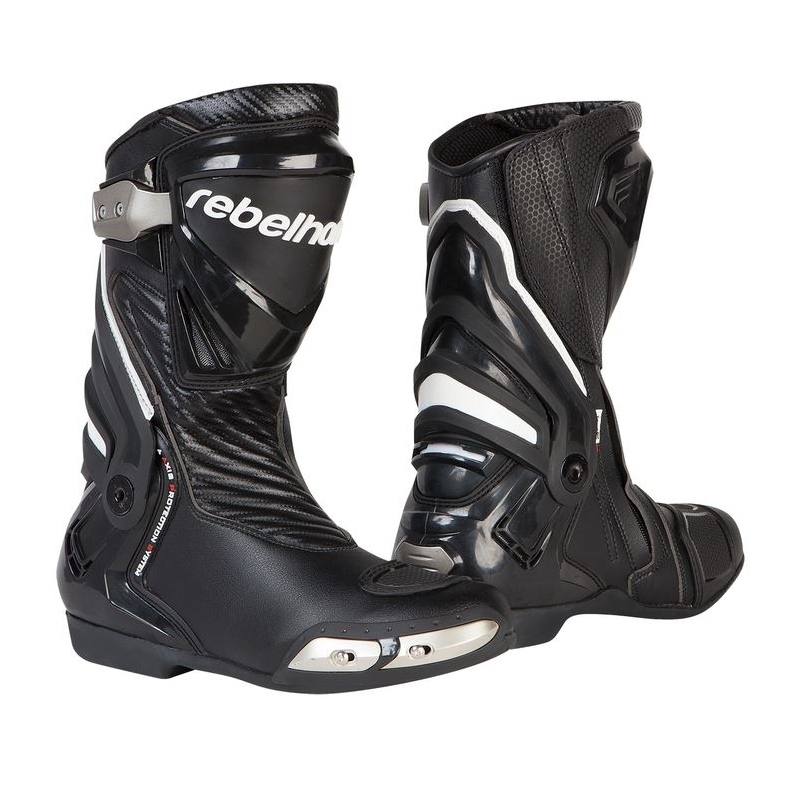 Rebelhorn Rival Negru Negru Motociclete Cizme lichidare