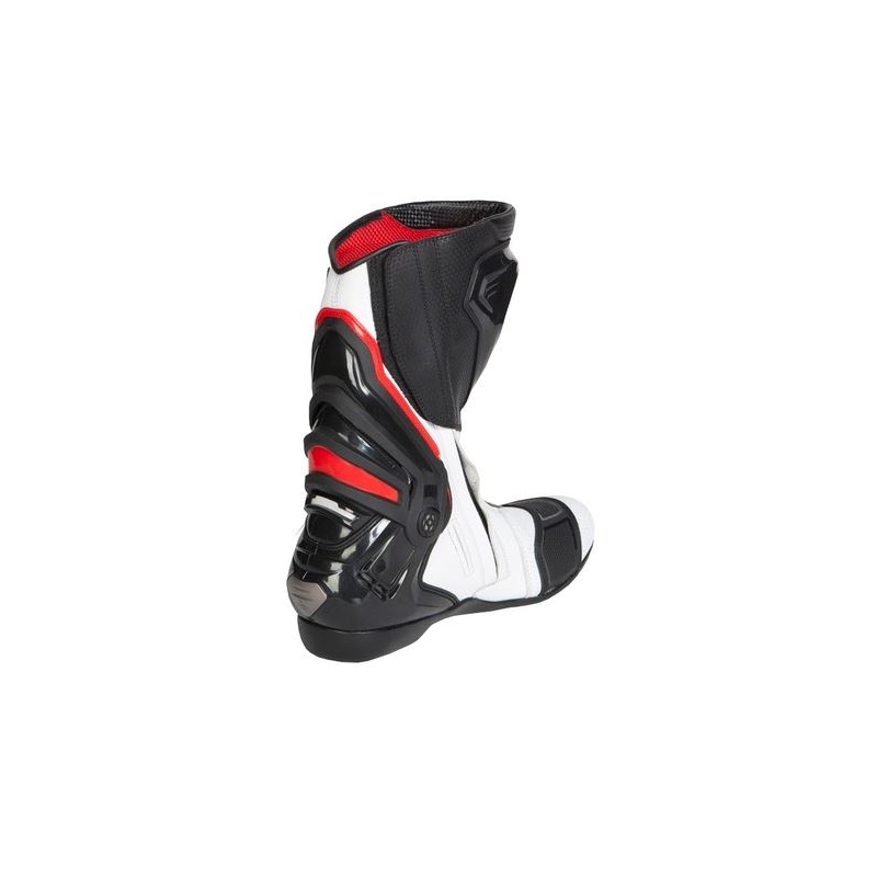 Rebelhorn Rival alb și negru Perforated Motocicleta Boots lichidare