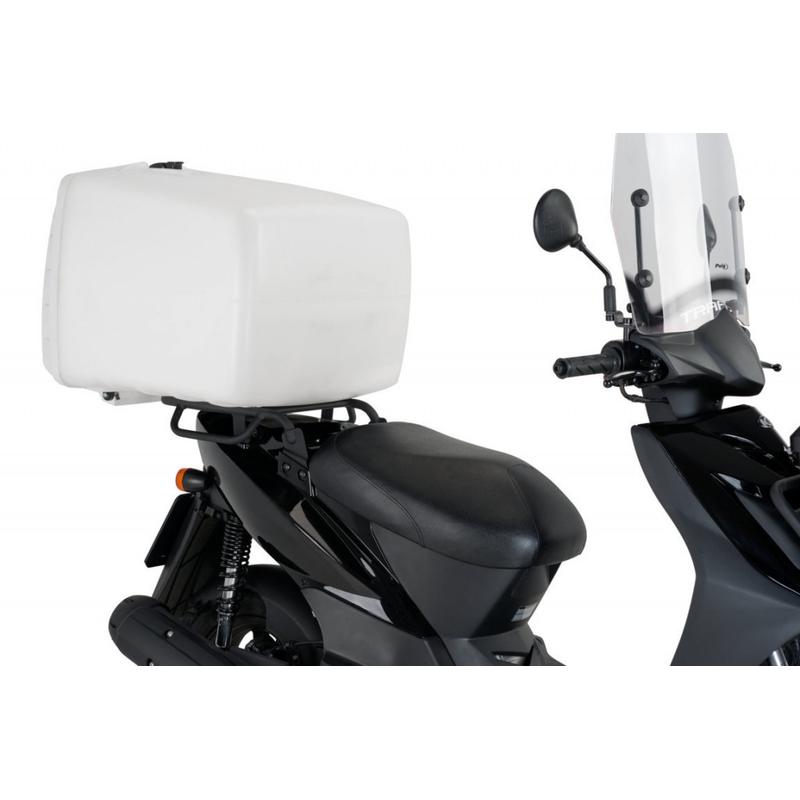 Top box PUIG MEGA BOX Alb 100l, with lock