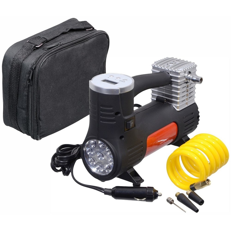 Compresor 12V POWER BULL digital cu lumină