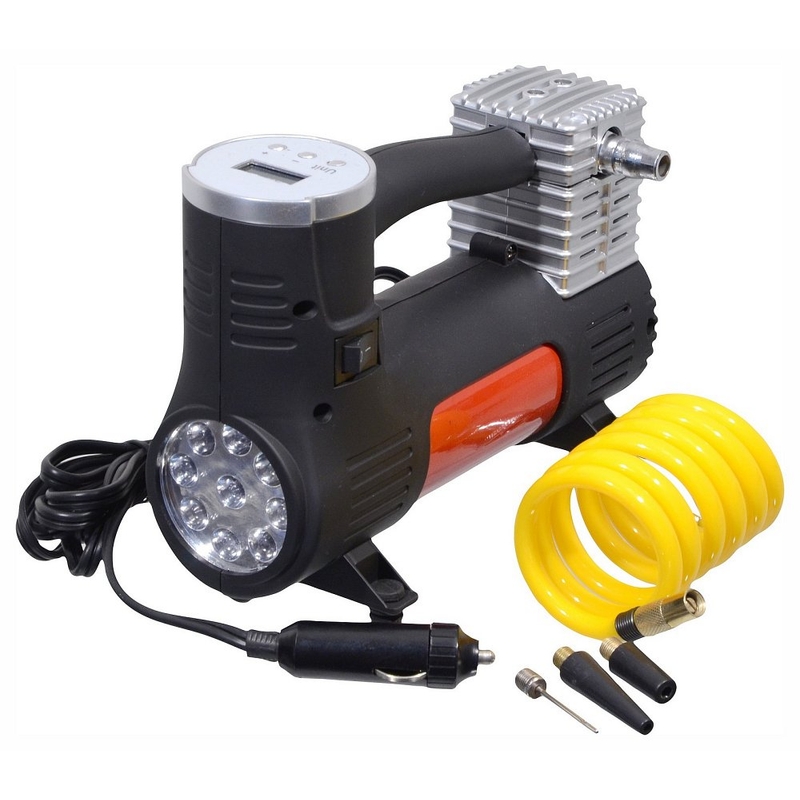 Compresor 12V POWER BULL digital cu lumină