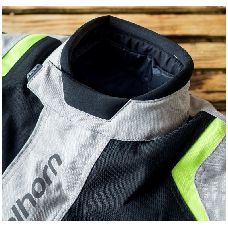 Jacheta moto pentru femei Rebelhorn Hiker Pro gri-negru-fluo galben lichidare