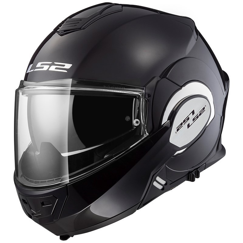 Cască de motociclist LS2 FF399 Valiant negru lucios LS2 FF399 Valiant lichidare