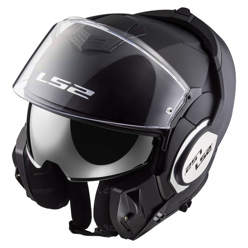 Cască de motociclist LS2 FF399 Valiant negru lucios LS2 FF399 Valiant lichidare