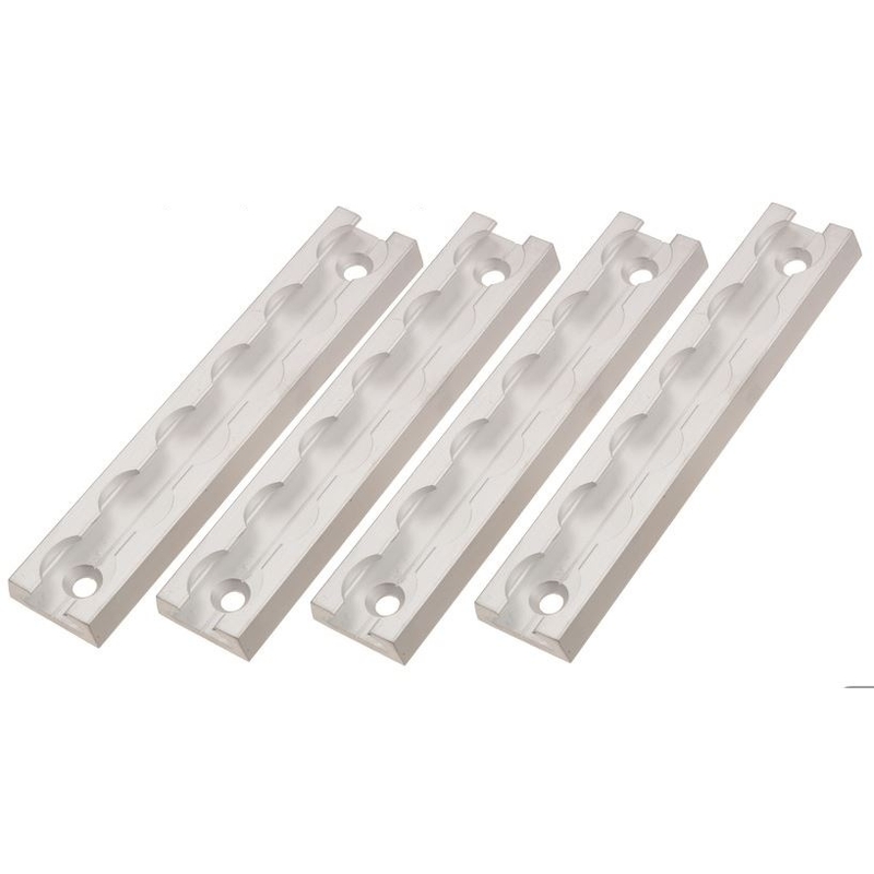Bara de ancorare pătrată îngustă Q-TECH din aluminiu (set de 4)