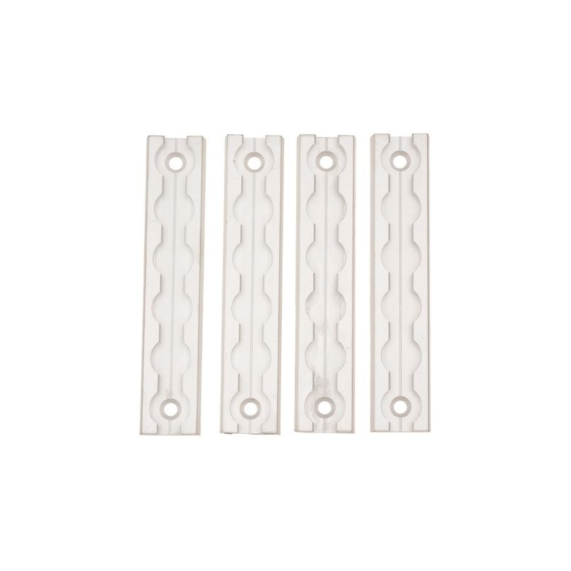 Bara de ancorare pătrată îngustă Q-TECH din aluminiu (set de 4)