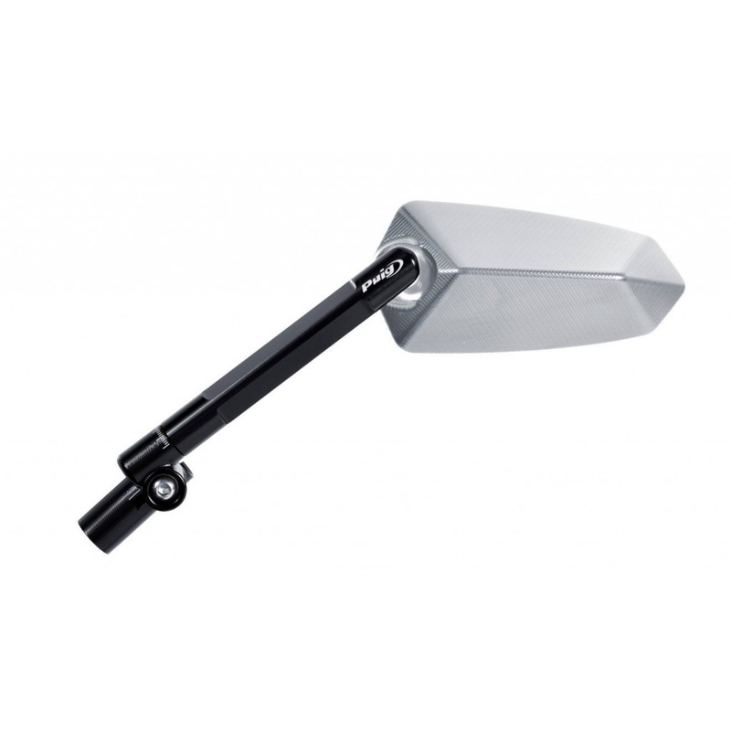 Oglinda retrovizoare PUIG F1.1. anodized aluminium / black stanga