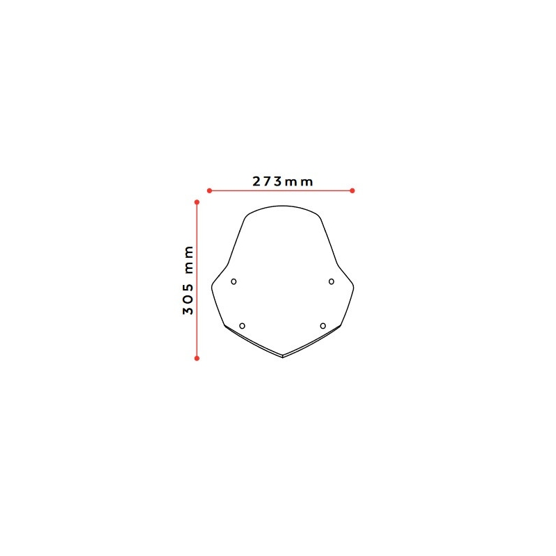 Windshield PUIG NEW GEN. SPORT Negru