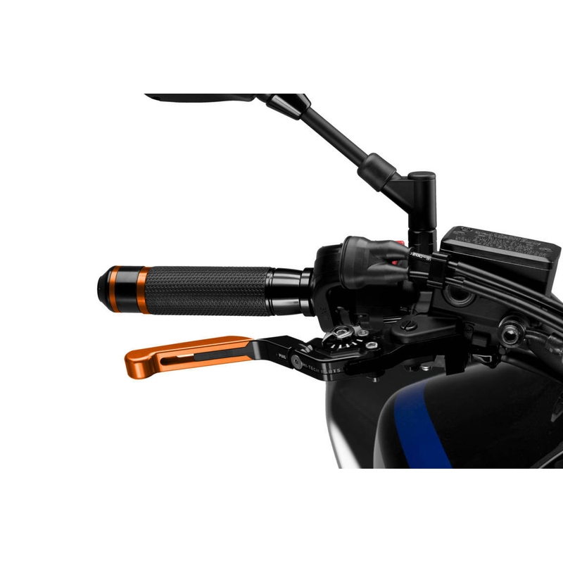 Maneta de frana fara adaptor PUIG 3.0 extendable folding orange/black