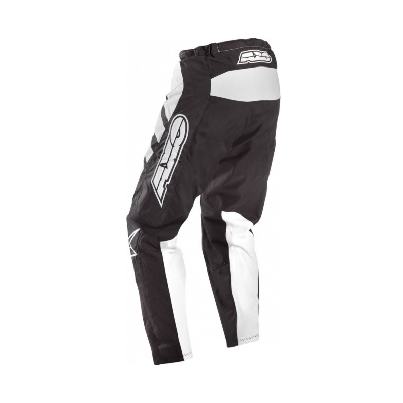 Pantaloni motocross AXO SR negru și alb lichidare