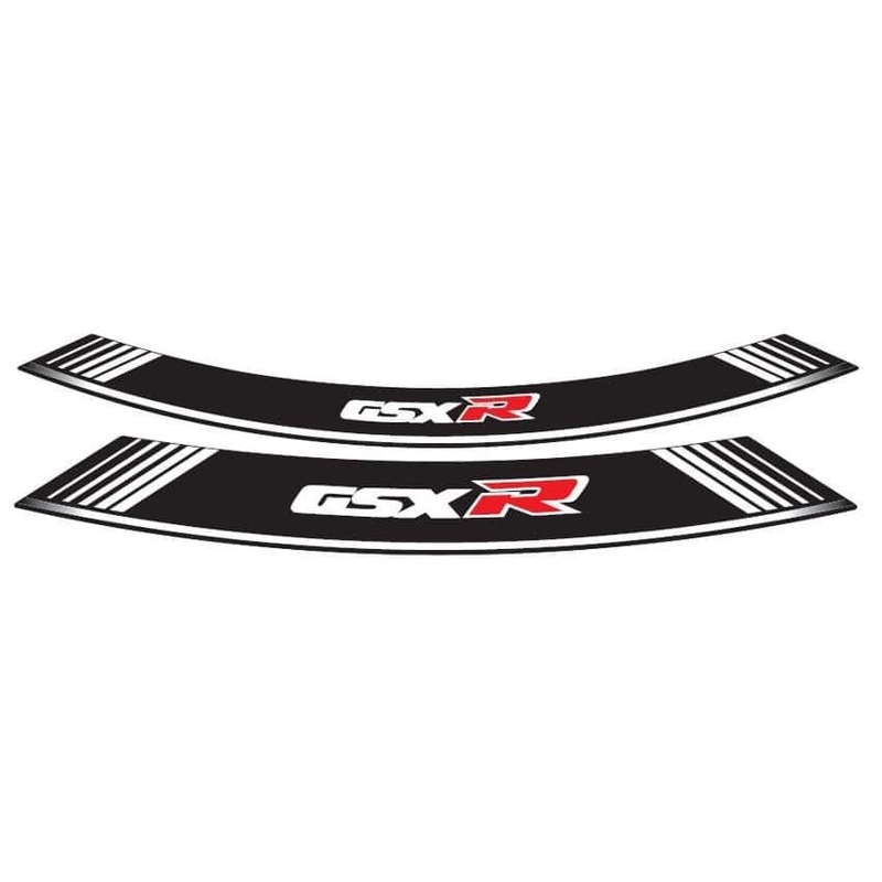 Rim strip PUIG GSXR Alb set of 8 rim strips