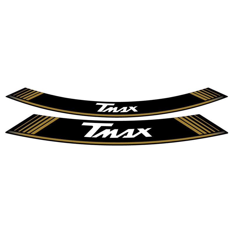 Rim strip PUIG T-MAX auriu set of 8 rim strips pentru YAMAHA XP 560 T-MAX 2020-2021