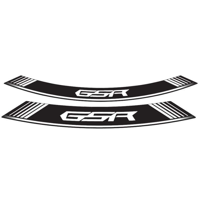 Rim strip PUIG GSR Alb set of 8 rim strips pentru SUZUKI GSR 600 / A 2006-2011, SUZUKI GSR 750 2011-2017