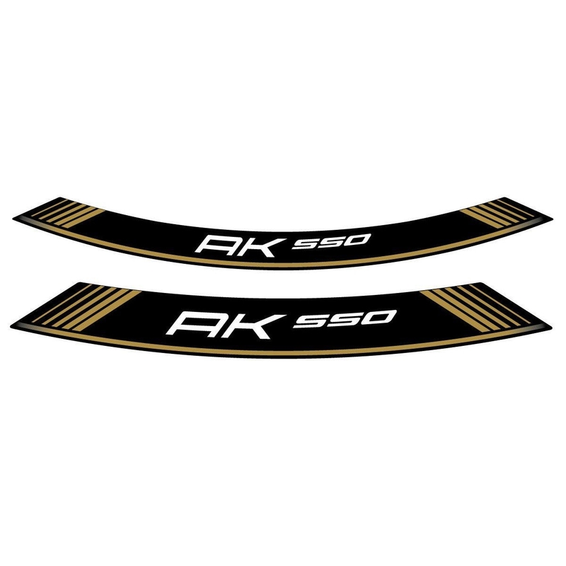 Rim strip PUIG AK550 auriu set of 8 rim strips