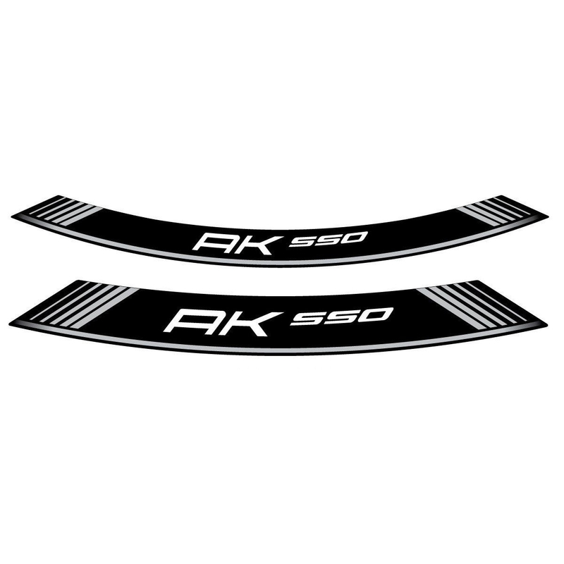 Rim strip PUIG AK550 argintiu set of 8 rim strips