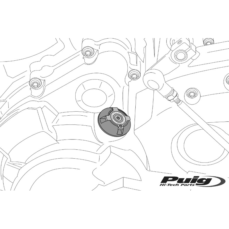 Plug oil cap PUIG Albastru M20x2,5