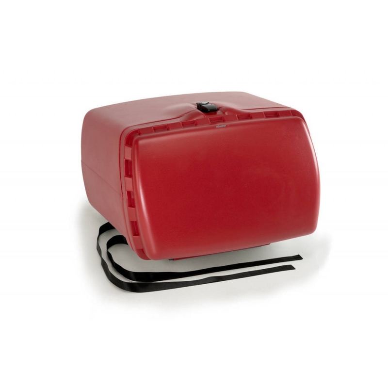 Top box PUIG MAXI BOX Rosu without lock and fasten with included straps