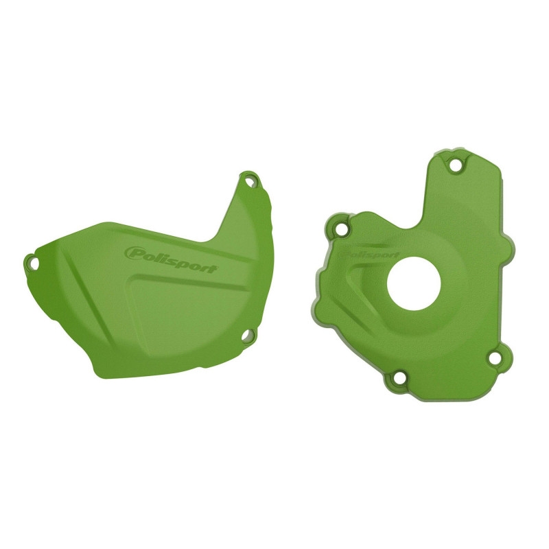 Clutch and ignition cover protector kit POLISPORT Verde