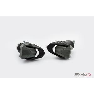 Frame sliders PUIG R19 20457N black with grey rubber