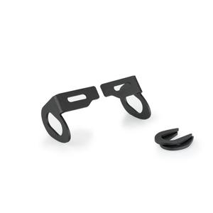 Turn lights plate supports kit PUIG 20532N Negru