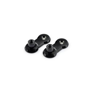 Adjustable footpegs relocation adaptors kit PUIG 3839N 40mm Negru