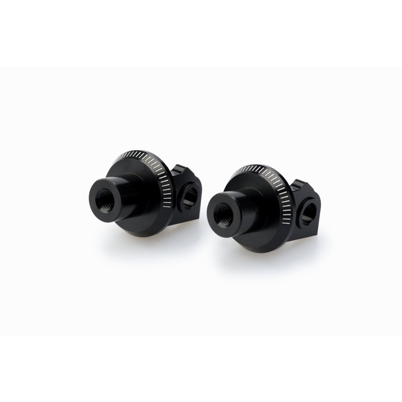 Footpeg adapters PUIG Negru pentru KTM Super Duke 1290 / R 2020-2024, KTM Super Duke 1390 R / R EVO 2024-2026