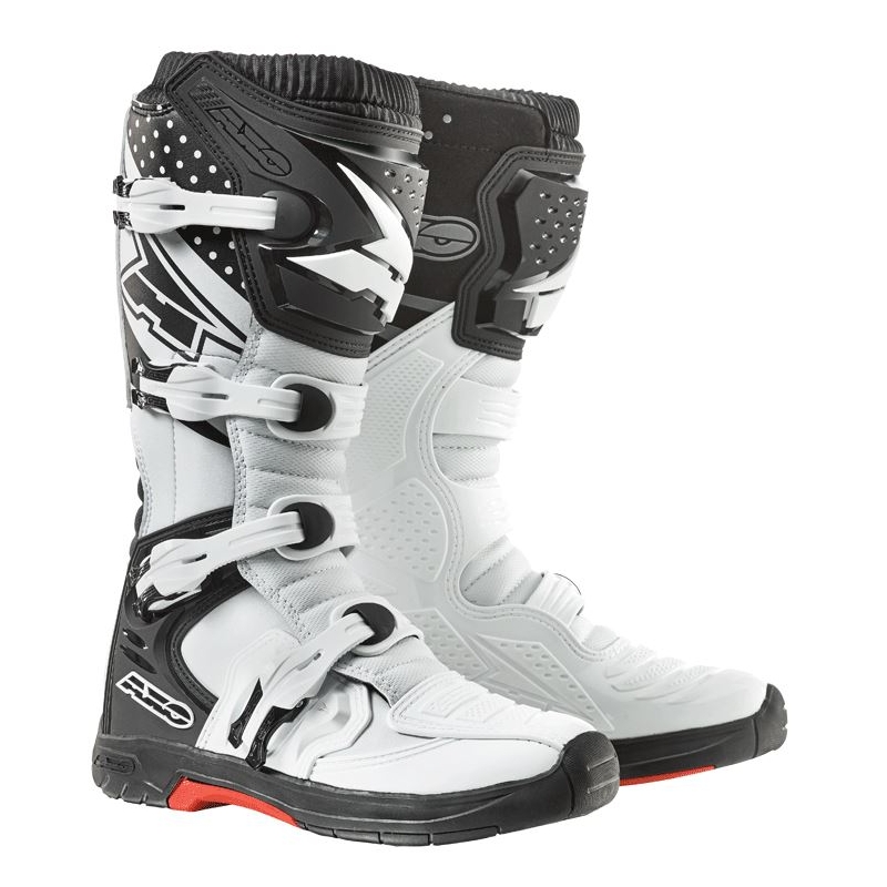 Moto pantofi AXO MX One alb-negru lichidare