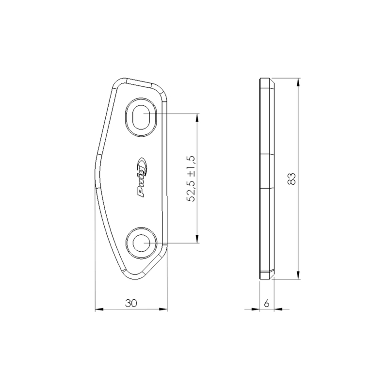 Mirrors caps PUIG Negru pentru SUZUKI GSX-R 125 2017-2019