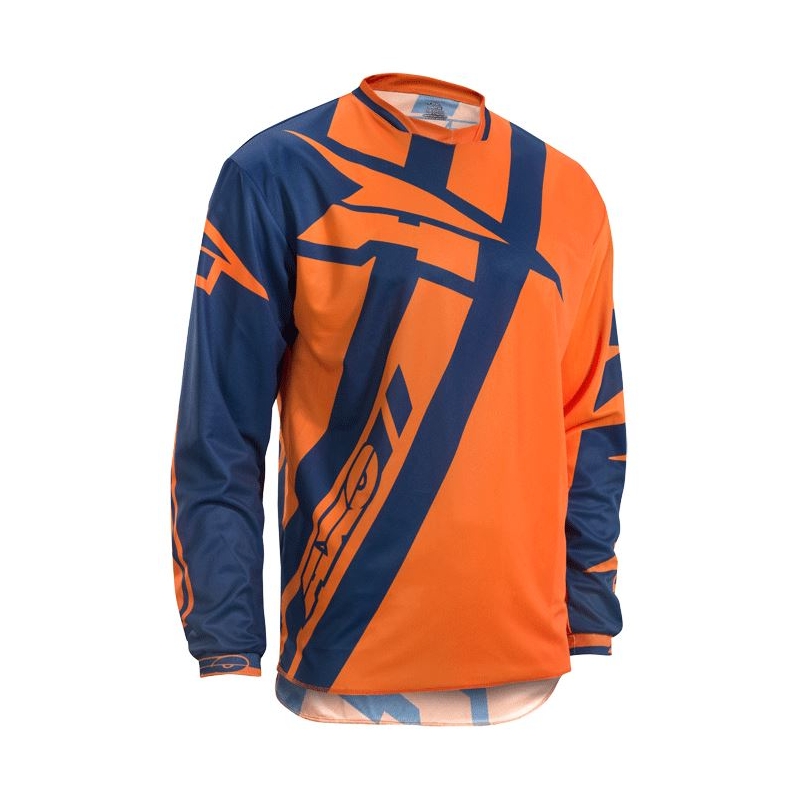 Motocross tricou AXO Motion 4 Jersey albastru-fluo portocaliu lichidare