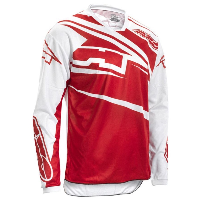 Motocross tricou AXO SR Jersey roșu și alb lichidare