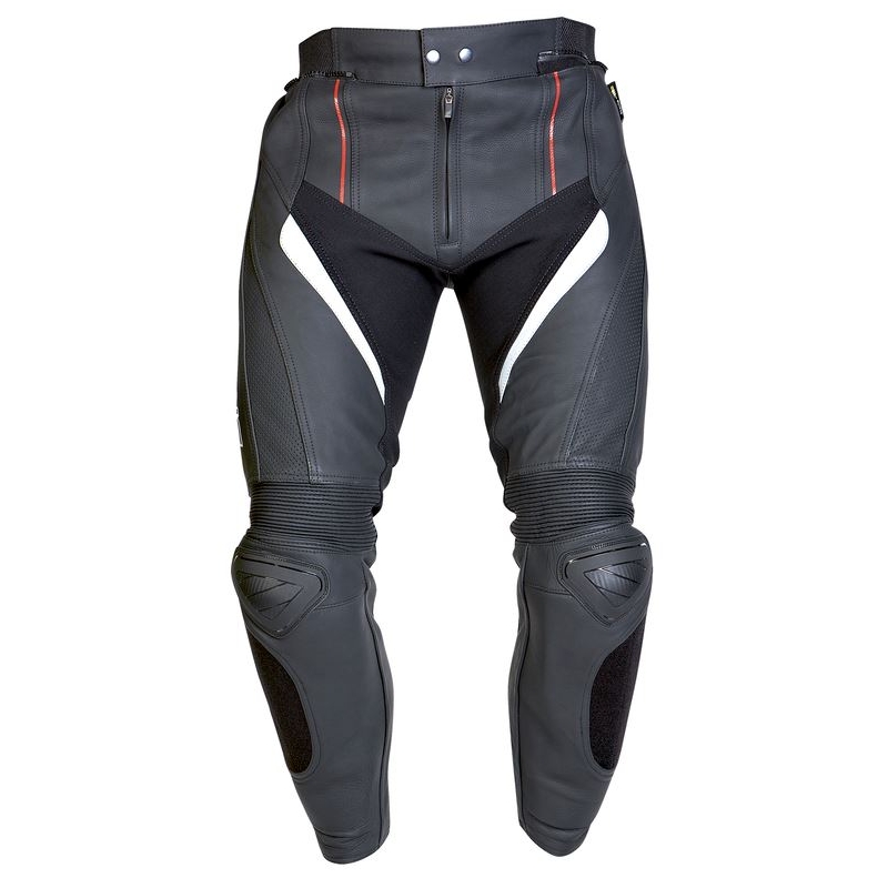 Ozone Grip pantaloni de motocicletă din piele neagră Ozone Grip