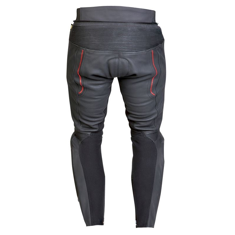 Ozone Grip pantaloni de motocicletă din piele neagră Ozone Grip