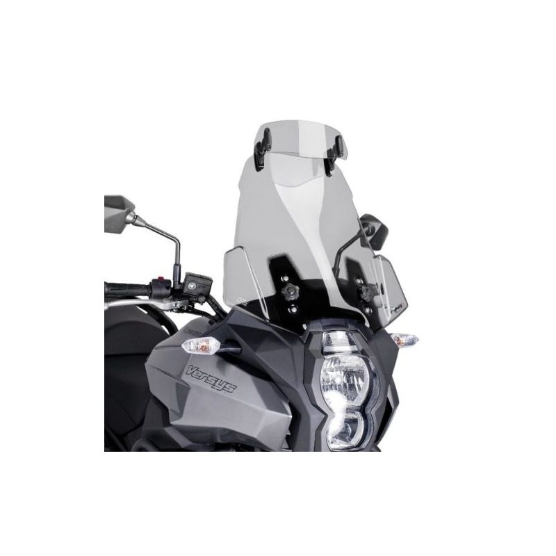 Multiadjustable visor PUIG clip-on smoke