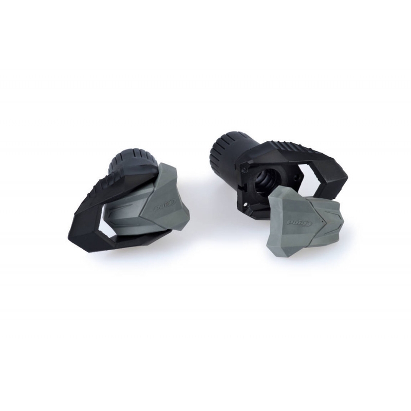Frame sliders PUIG R19 black with grey rubber
