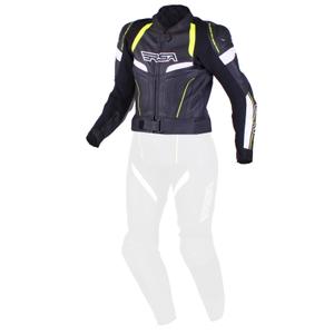 Jacheta RSA Speedway pentru femei negru-alb-alb-fluo galben výprodej lichidare