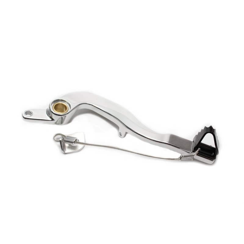 Brake pedal MOTION STUFF silver body, black steel fixed tip Steel Fixed Tip