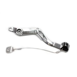 Brake pedal MOTION STUFF 83P-0901002 silver body, black steel fixed tip Steel Fixed Tip