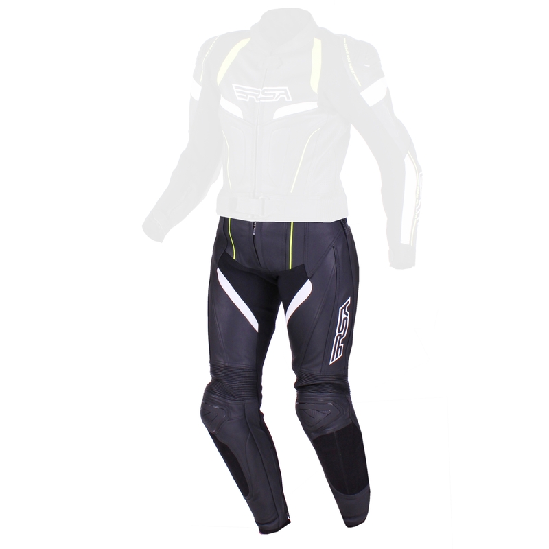Pantaloni RSA Speedway negru-alb-alb-albastru-galben-fluo pentru femei výprodej lichidare