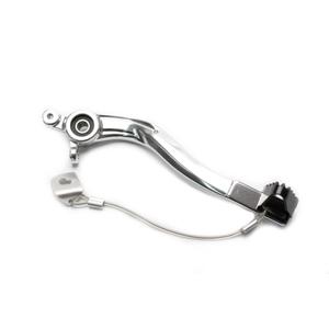 Brake pedal MOTION STUFF 83P-0930102 silver body, black steel fixed tip Steel Fixed Tip