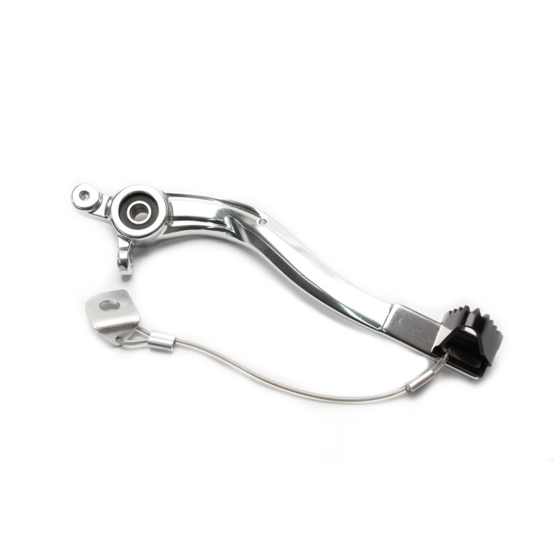Brake pedal MOTION STUFF silver body, black steel fixed tip Steel Fixed Tip