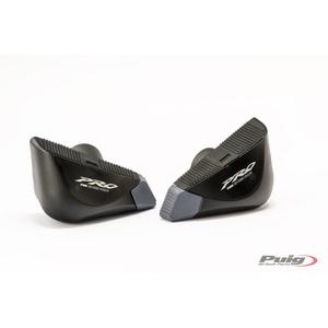 Frame sliders PUIG PRO 20670N black with grey rubber