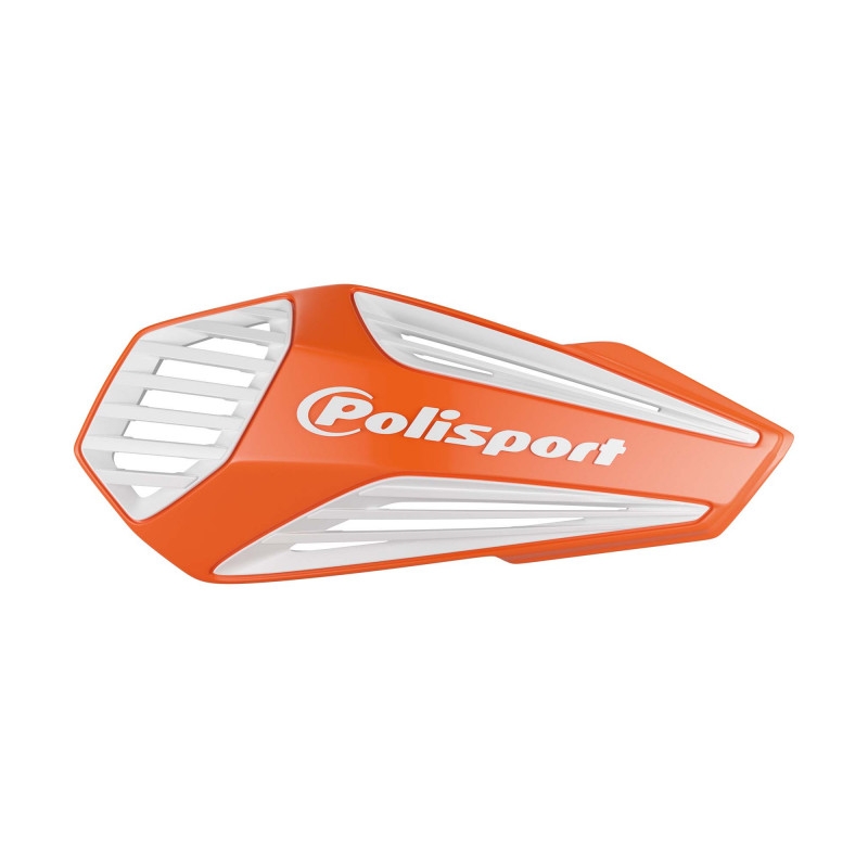 Handguard POLISPORT MX AIR with universal handlebar mounting kit ORK-16 / White lichidare