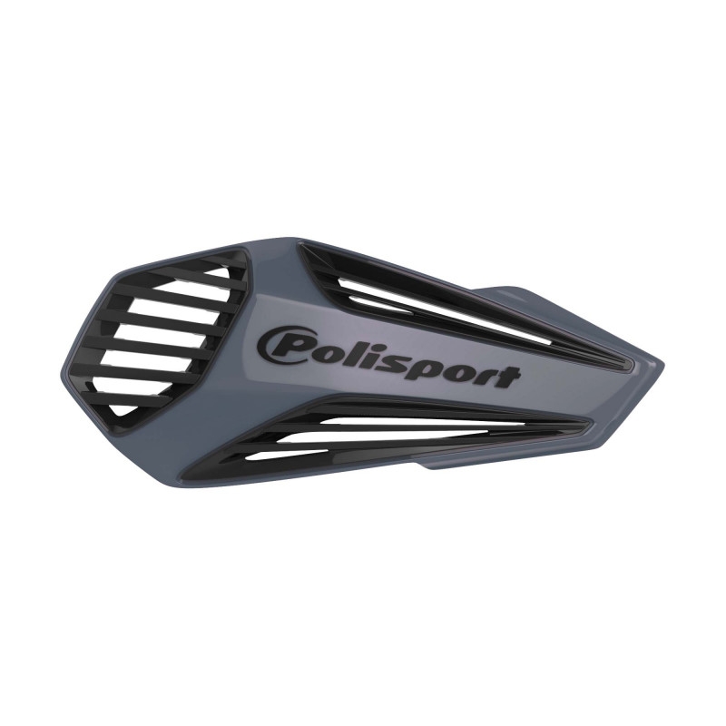 Handguard POLISPORT MX AIR with universal handlebar mounting kit Nardo Grey / Black lichidare