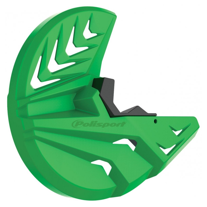 Disk & Bottom Fork Protector POLISPORT PERFORMANCE Black/Green 05 pentru KAWASAKI KX 250 (F) 4T 2021-2026, KAWASAKI KX 450 (F) 2019-2026