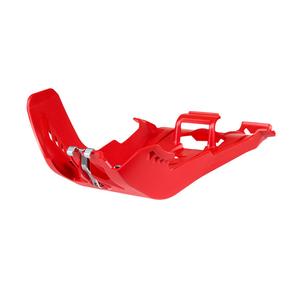 Skid Plate POLISPORT 8475300002 with link protector Rosu