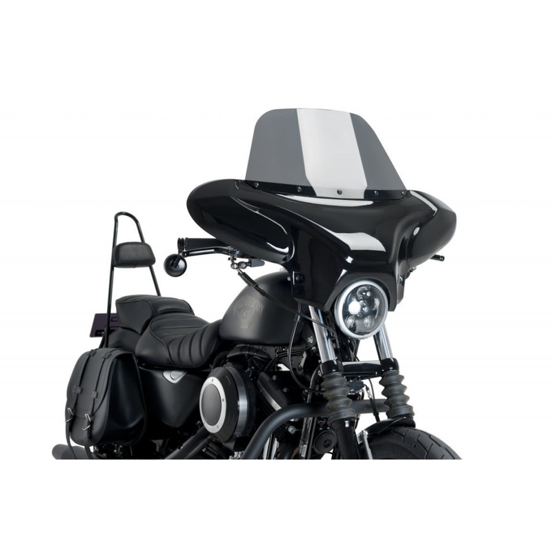 Parbriz CUSTOMACCES BATWING smoke pentru HARLEY DAVIDSON XL 883 Sportster 2009-2019, HARLEY DAVIDSON XL 883 N Sportster Iron 2009-2020