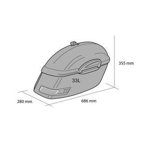 Genti rigide CUSTOMACCES TOURING AR0004N Negru dreapta