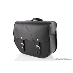 Leather saddlebag CUSTOMACCES SANT LOUIS AP0001N Negru dreapta