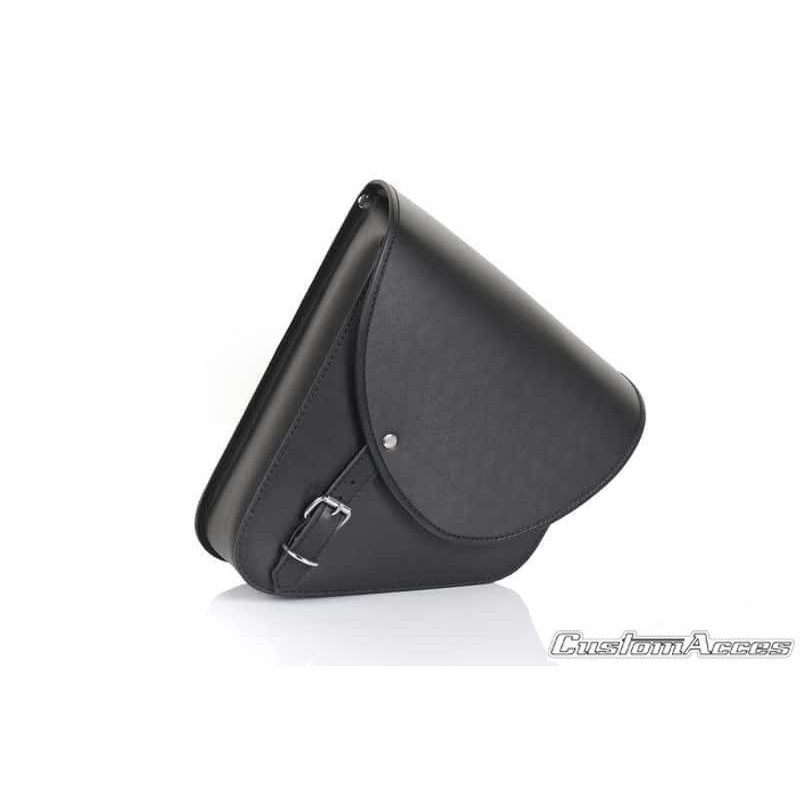 Leather saddlebag CUSTOMACCES BARCELONA Negru dreapta