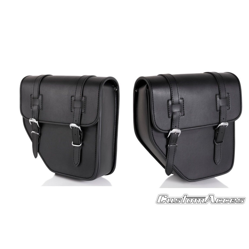 Leather saddlebag CUSTOMACCES IBIZA Negru pereche